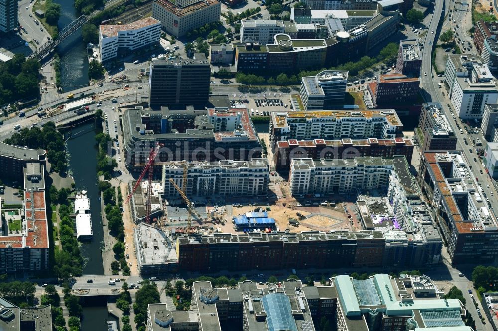 Hamburg aus der Vogelperspektive: SonninPark Baustelle zum Neubau einer Mehrfamilienhaus-Wohnanlage in Hamburg, Deutschland