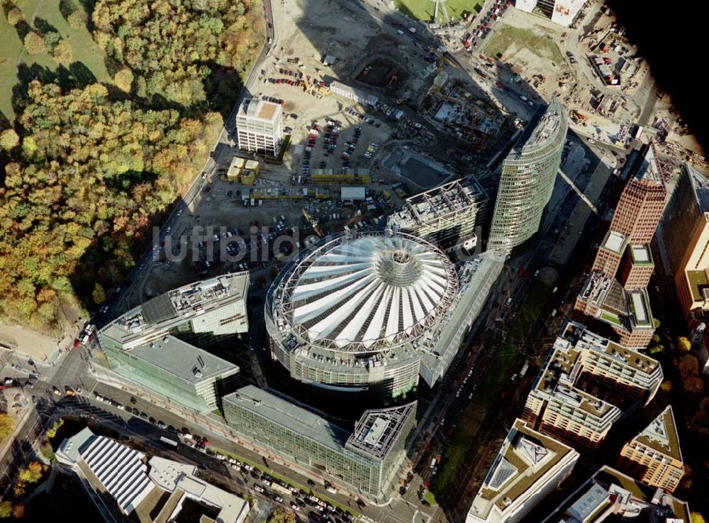 Luftbild Berlin - Tiergarten - SONY-Center am Potsdamer Platz