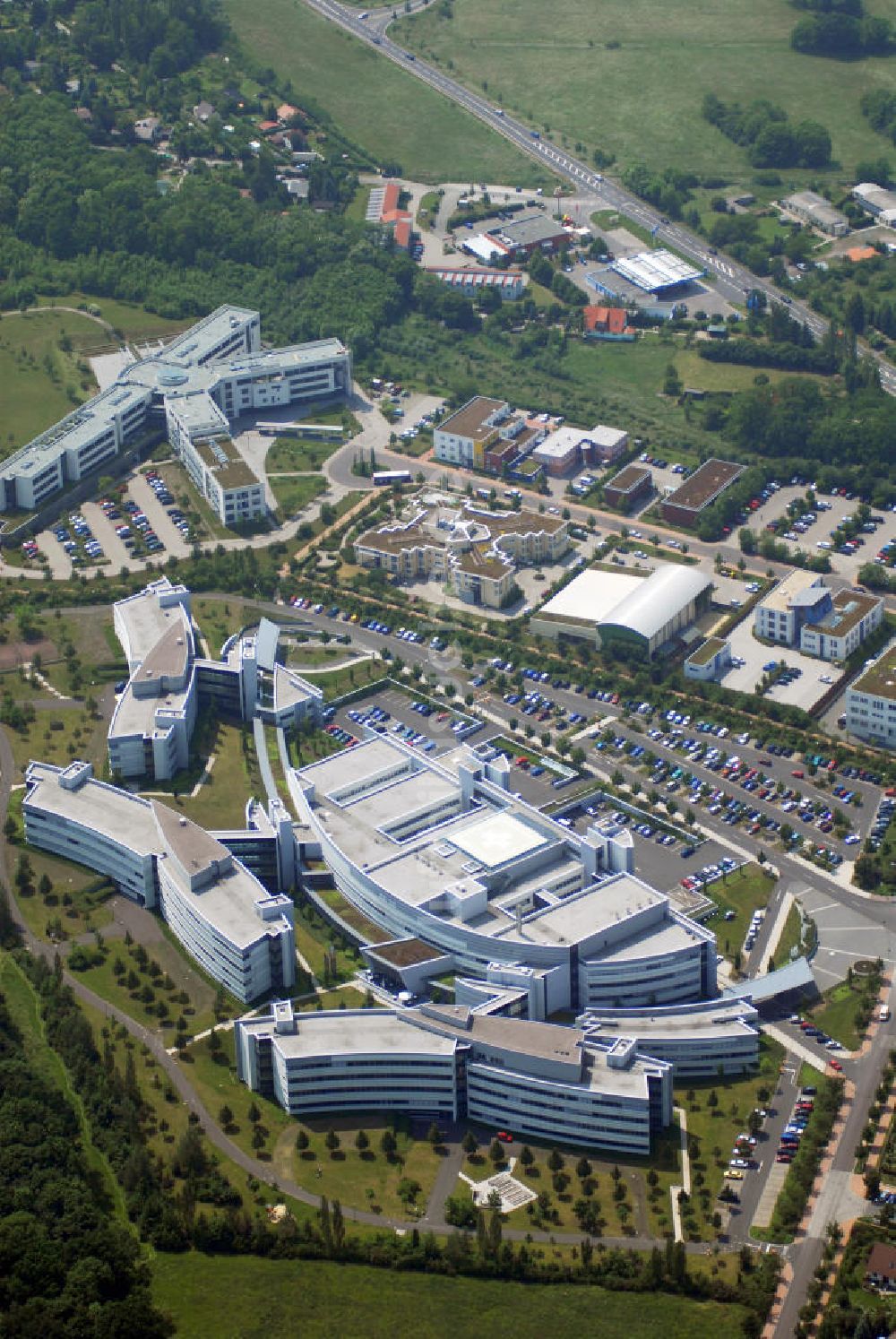 Luftbild Weimar - Sophien- und Hufeland-Klinikum in Weimar