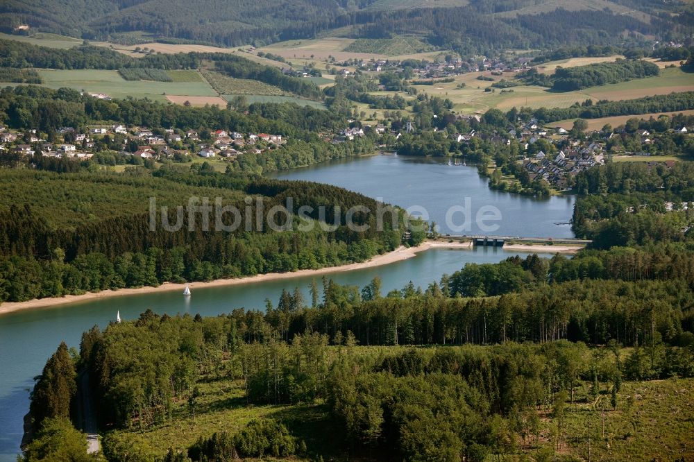 Sundern von oben - Sorpesee in Sundern im Bundesland Nordrhein-Westfalen