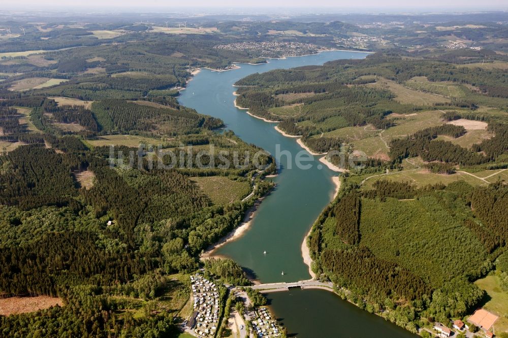 Sundern von oben - Sorpesee in Sundern im Bundesland Nordrhein-Westfalen