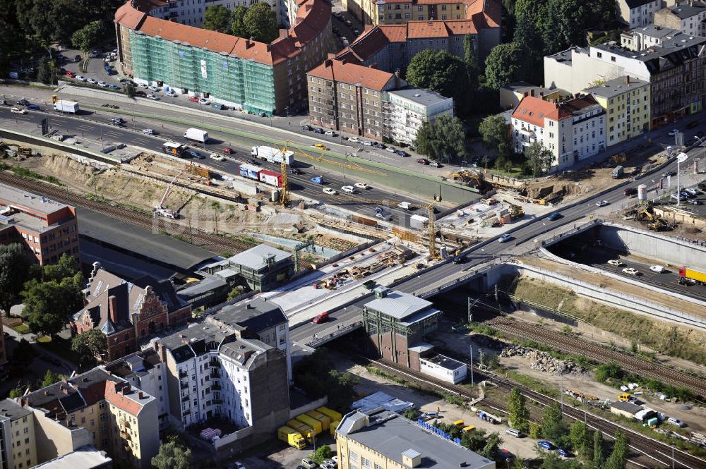 Luftbild Berlin - Spandauer-Damm-Brücke / Bridge Berlin