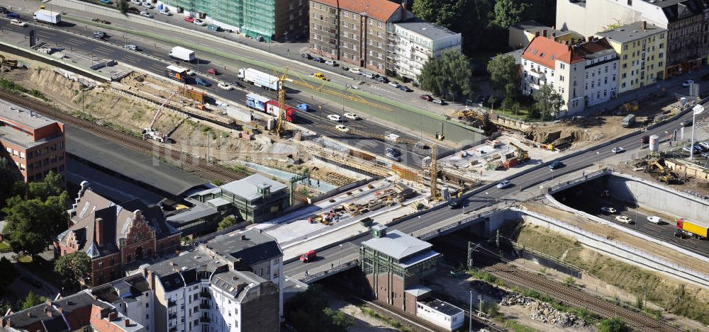 Luftaufnahme Berlin - Spandauer-Damm-Brücke / Bridge Berlin