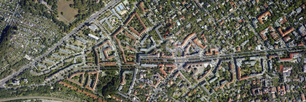 Berlin aus der Vogelperspektive: Spandauer Damm und Reichsstraße in Berlin