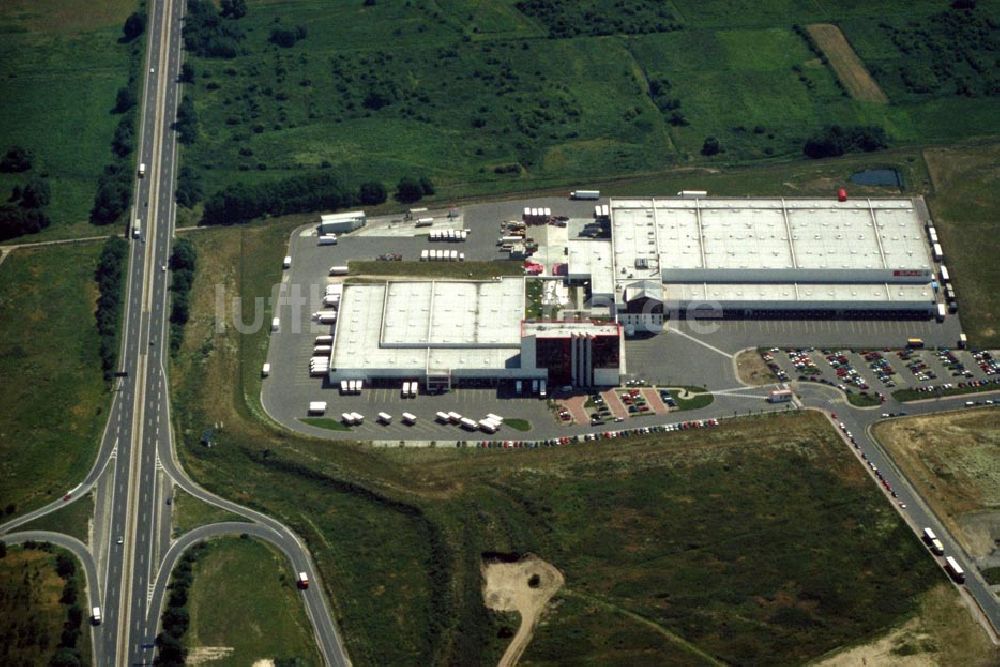 Mittenwalde / BRB aus der Vogelperspektive: Spar-Logistikzentrum vor dem Schönefelder Kreuz bei Mittenwalde (Brandenburg) 1995