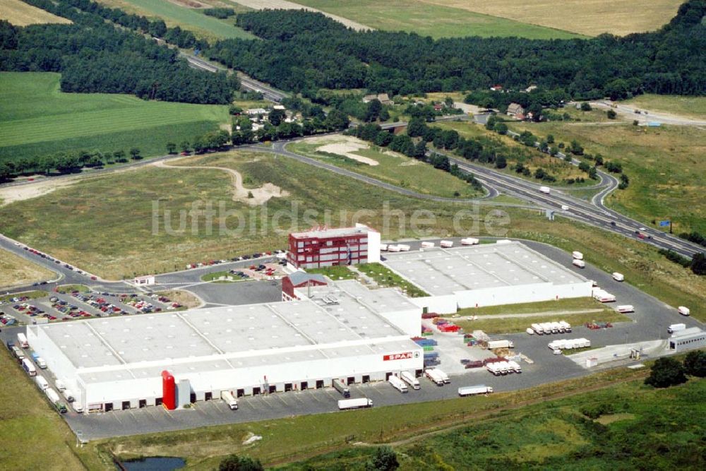 Mittenwalde / BRB aus der Vogelperspektive: Spar-Logistikzentrum vor dem Schönefelder Kreuz bei Mittenwalde (Brandenburg) 1995