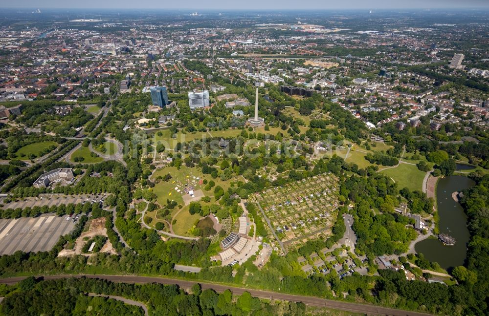 Luftbild Dortmund - Sparkassen-A-cappella-Festival auf dem Gelände des Westfalenpark Dortmund in Dortmund im Bundesland Nordrhein-Westfalen, Deutschland