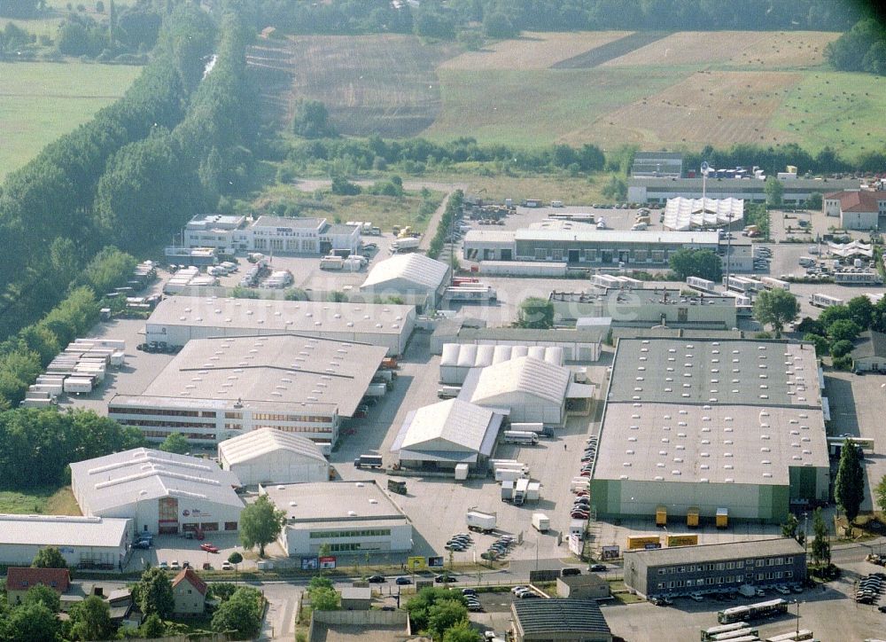 Luftbild Potsdam - Speditions- Gebäude der Logistik- und Transportfirma Krage Potsdam GmbH Am Buchhorst in Potsdam im Bundesland Brandenburg