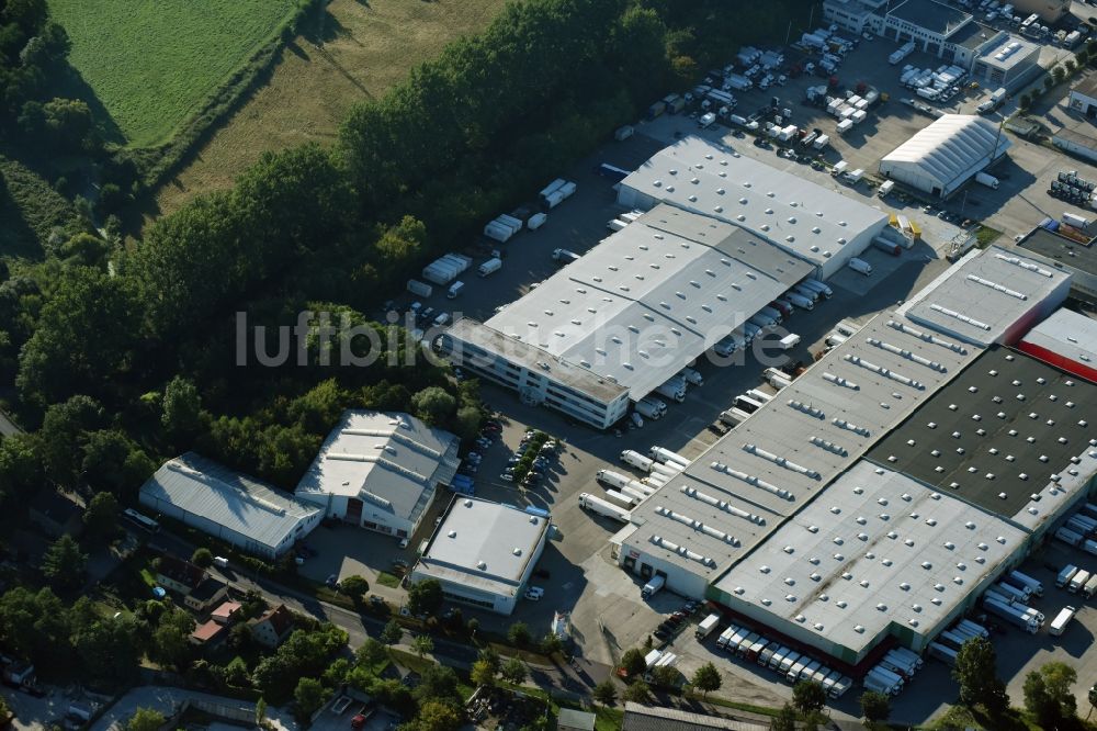 Luftbild Potsdam - Speditions- Gebäude der Logistik- und Transportfirma Krage Potsdam GmbH Am Buchhorst in Potsdam im Bundesland Brandenburg