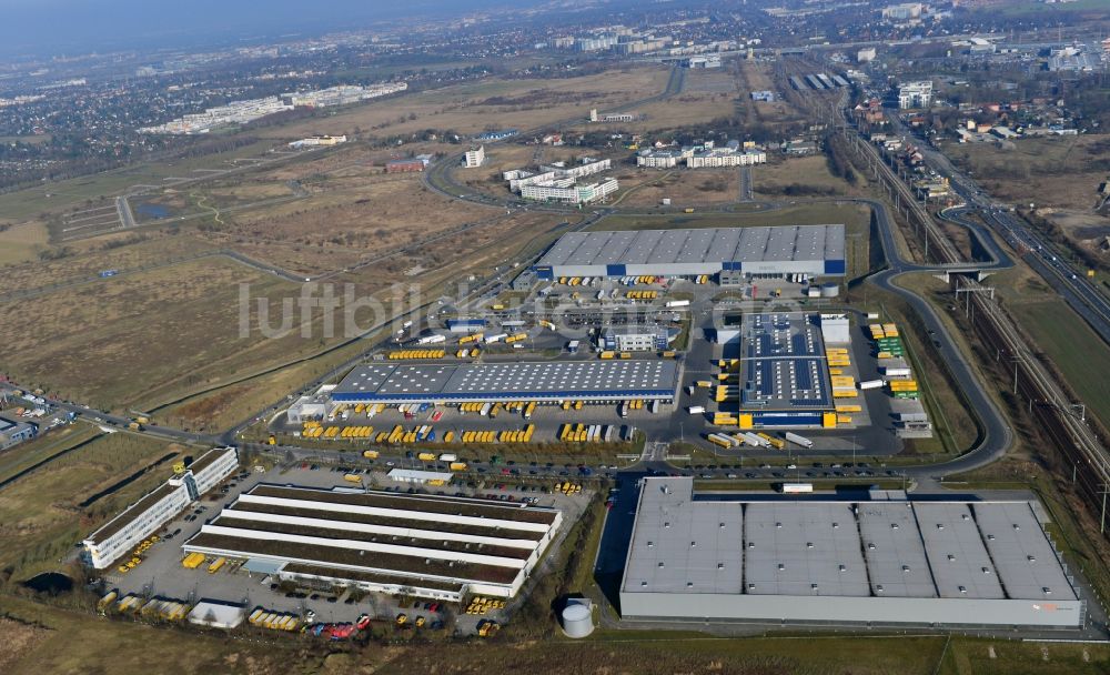 Luftbild Schönefeld - Speditions- und Lagerbau der Dachser GmbH & Co. KG in Schönefeld im Bundesland Brandenburg