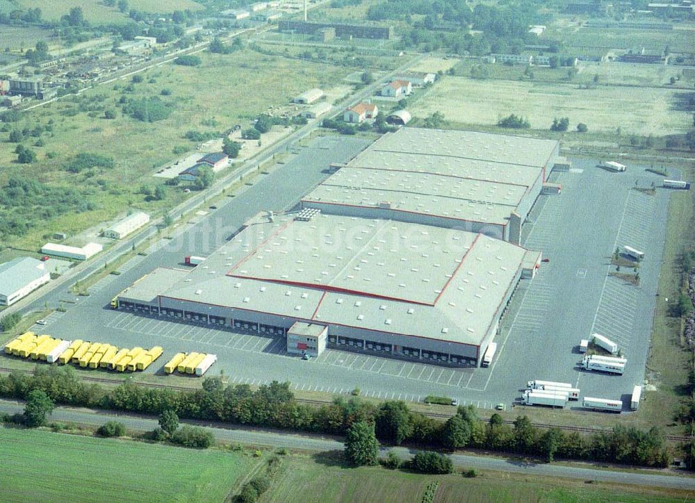 Lübbenau / Brandenburg aus der Vogelperspektive: Speditionslogistikzentrum Lidl & Schwarz in Lübbenau in Brandenburg.