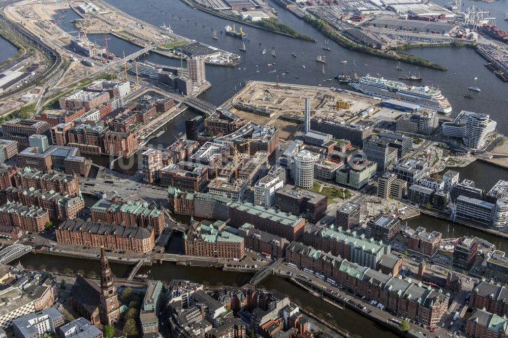 Luftbild Hamburg - Speicherstadt in Hamburg