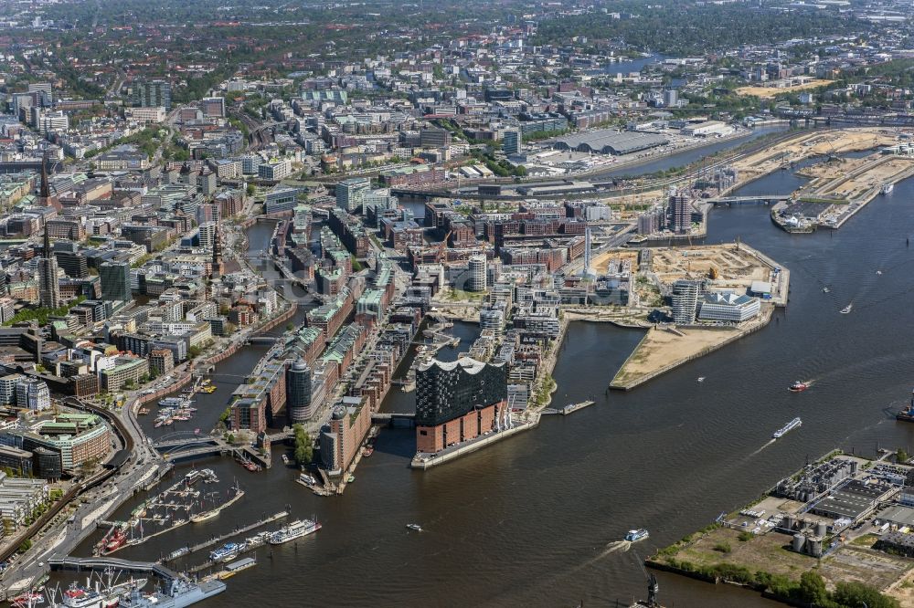 Luftaufnahme Hamburg - Speicherstadt in Hamburg