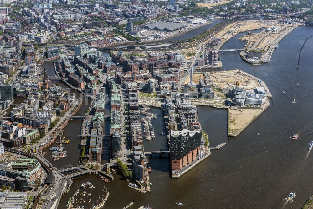 Hamburg von oben - Speicherstadt in Hamburg