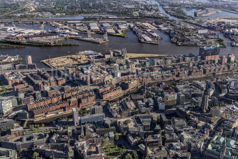 Hamburg von oben - Speicherstadt in Hamburg