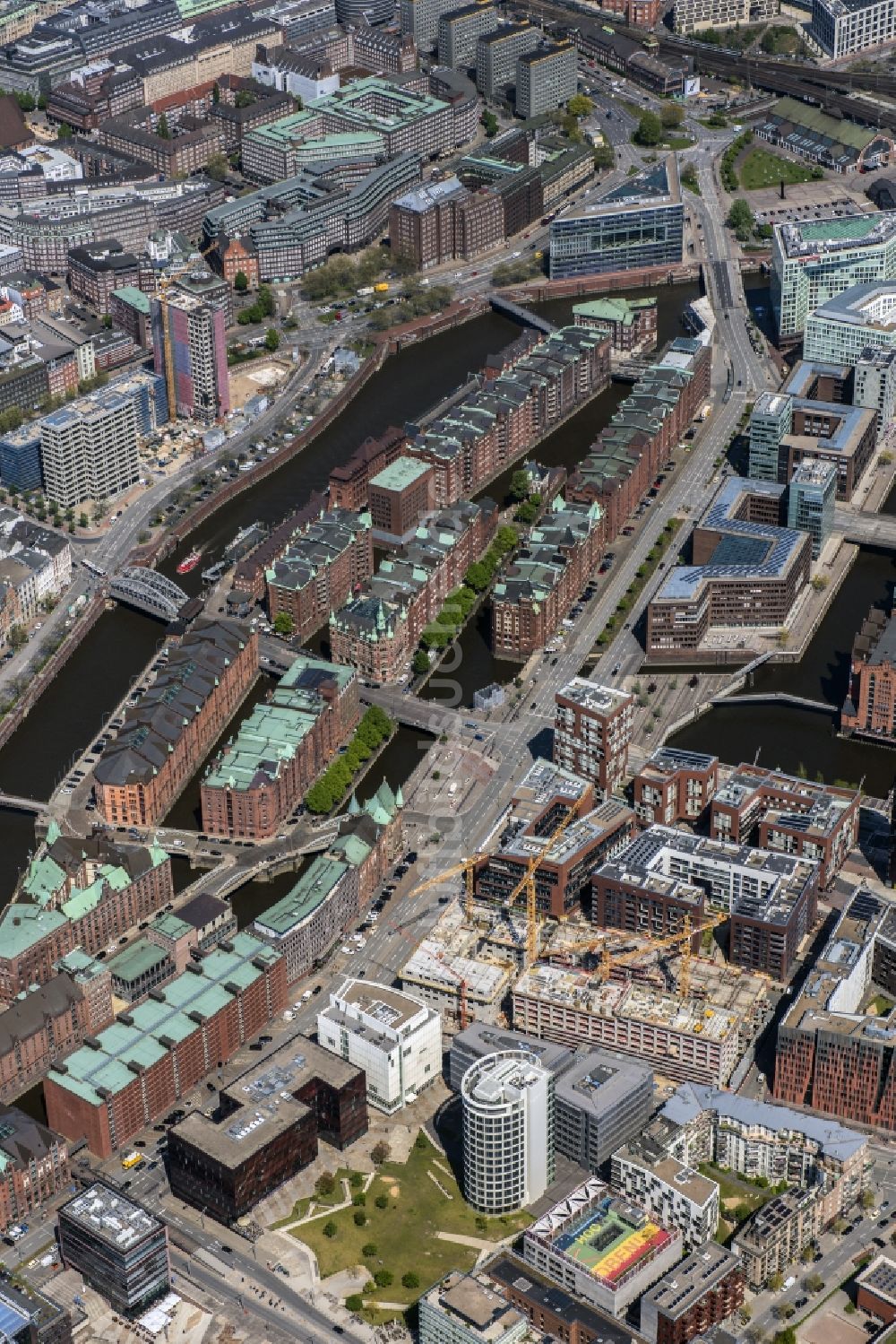 Luftaufnahme Hamburg - Speicherstadt in Hamburg