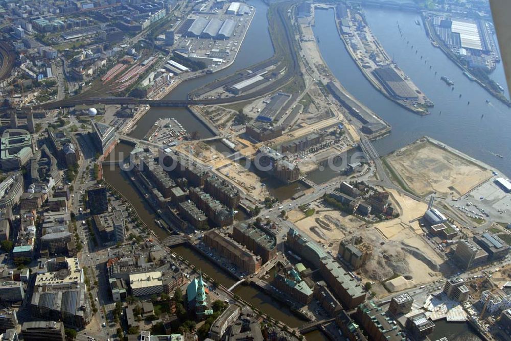 Hamburg aus der Vogelperspektive: Speicherstadt Hamburg