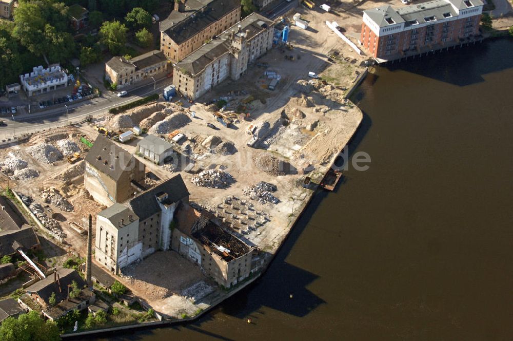 04.06.2010 aus der Vogelperspektive: Speicherstadt Potsdam