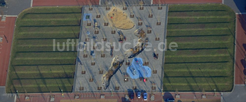 Luftbild Berlin - Spielplatz am Platz der US-Berlin-Brigade in Lichterfelde in Berlin