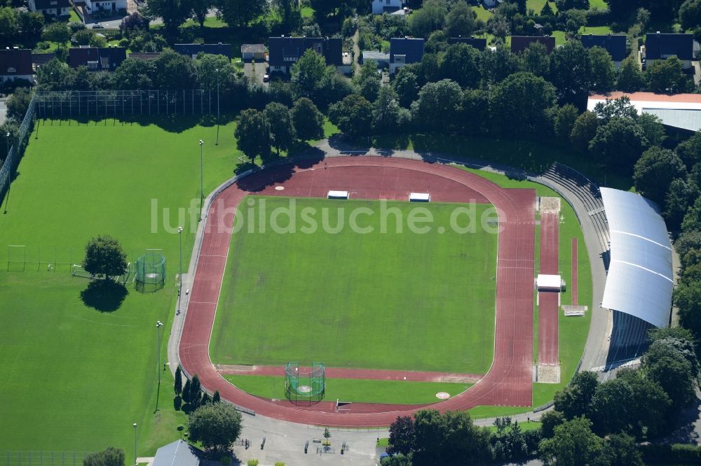 Osnabrück aus der Vogelperspektive: Sport- und Fussball- Trainingsanlagen des Sportpark Illoshöhe in Osnabrück im Bundesland Niedersachsen