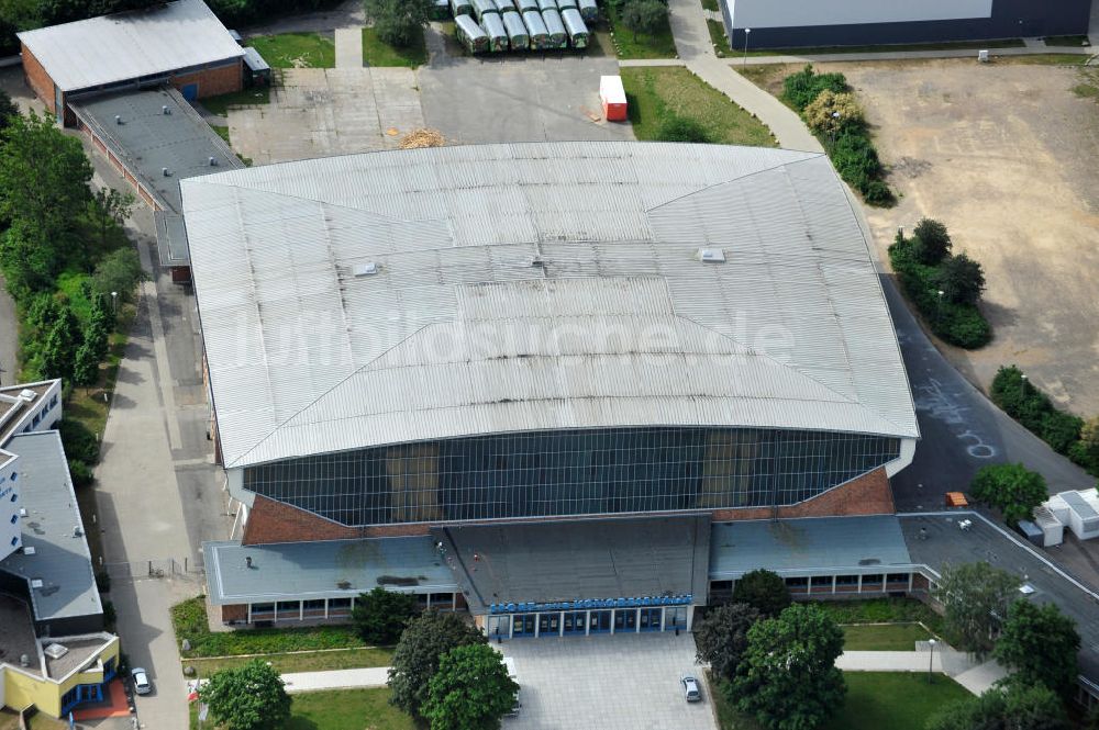 Luftaufnahme Schwerin - Sport- und Kongresshalle / Stadthalle Schwerin