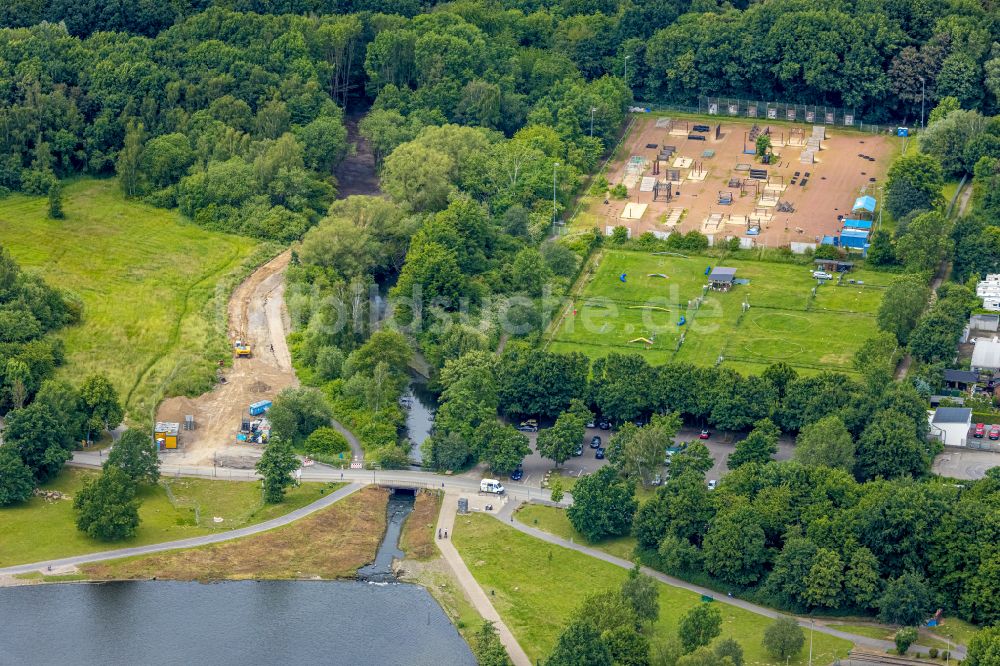 Bochum von oben - Sportanlage CROSSTRAILS Bochum in Bochum im Bundesland Nordrhein-Westfalen, Deutschland