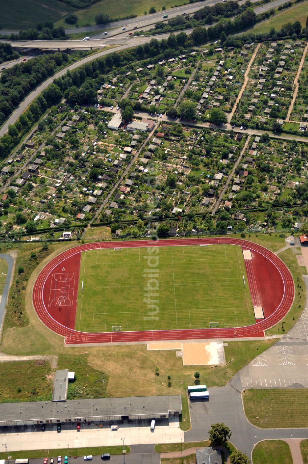 Luftaufnahme Frankfurt am Main - Sportanlage Frankfurter Berg des TSG 1957