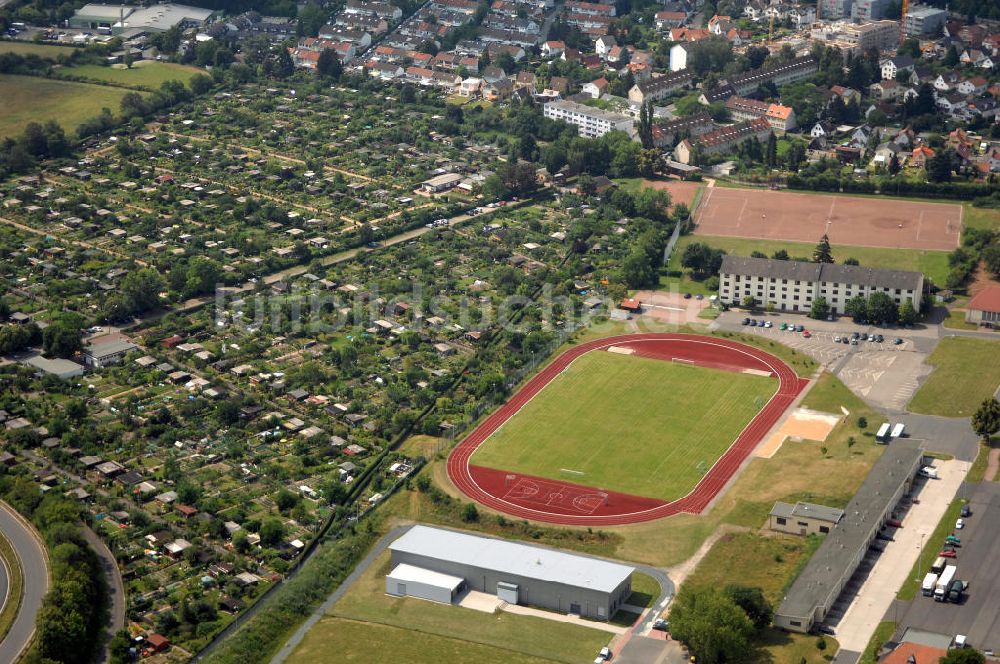 Luftbild Frankfurt am Main - Sportanlage Frankfurter Berg des TSG 1957