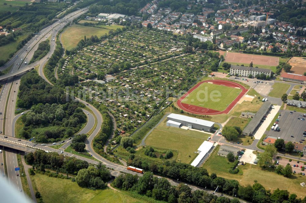 Frankfurt am Main aus der Vogelperspektive: Sportanlage Frankfurter Berg des TSG 1957