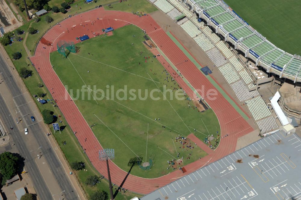 Luftaufnahme BLOEMFONTEIN - Sportanlage am Free State Stadion in Bloemfontein, Südafrika