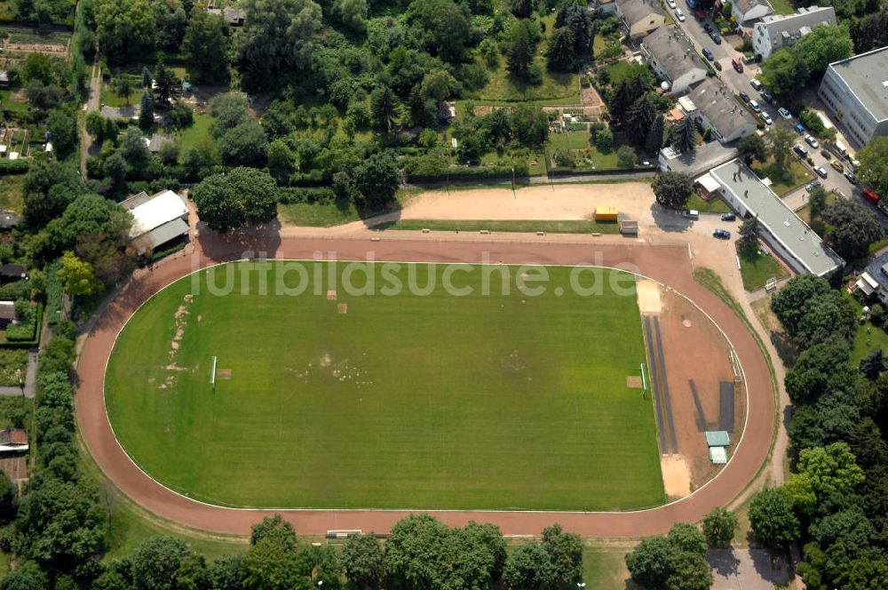 Luftbild Frankfurt am Main - Sportanlage Seckbach Süd in Frankfurt