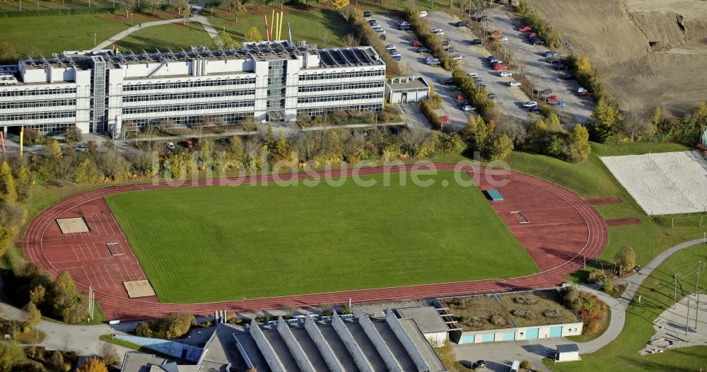 Augsburg von oben - Sportanlagen der Universität Augsburg