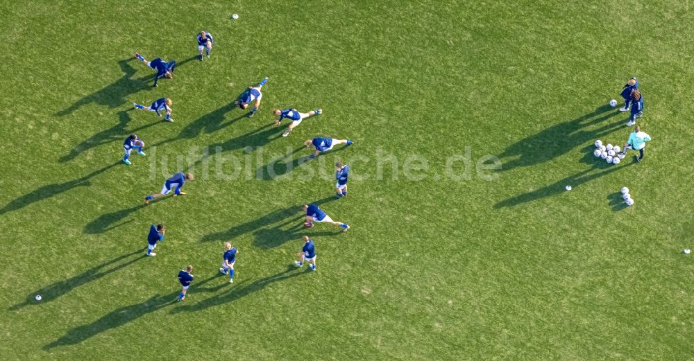 Luftaufnahme Gelsenkirchen - Sportgelände des Fußballvereins FC Schalke 04 in Gelsenkirchen im Bundesland Nordrhein-Westfalen, Deutschland