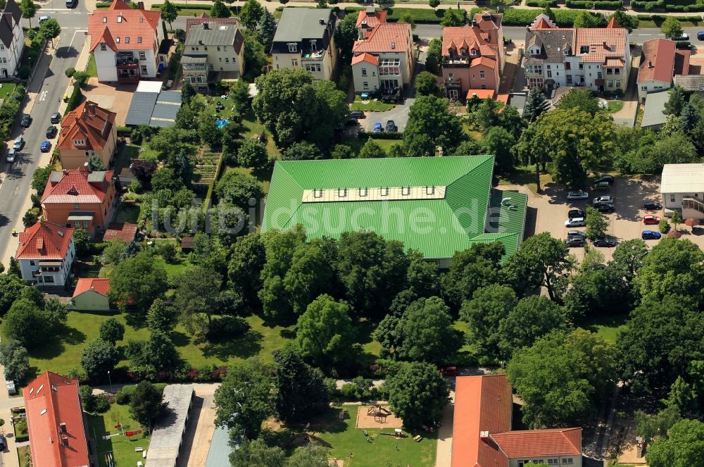 Sondershausen aus der Vogelperspektive: Sporthalle - Am Rosengarten in Sondershausen im Bundesland Thüringen