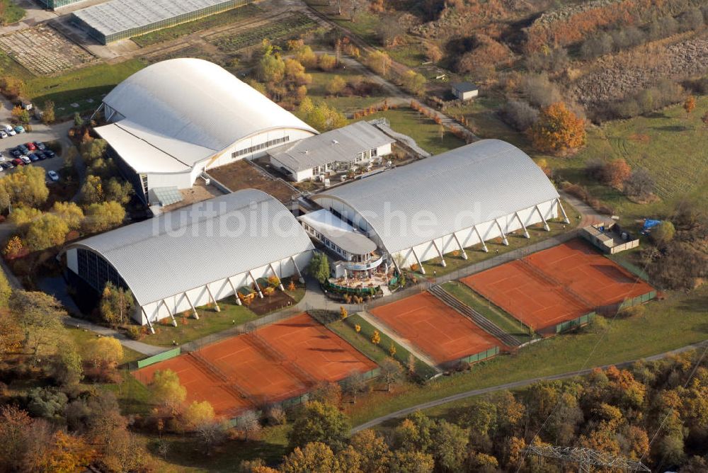 Magdeburg von oben - Sportpark Life im Herrenkrug in Magdeburg