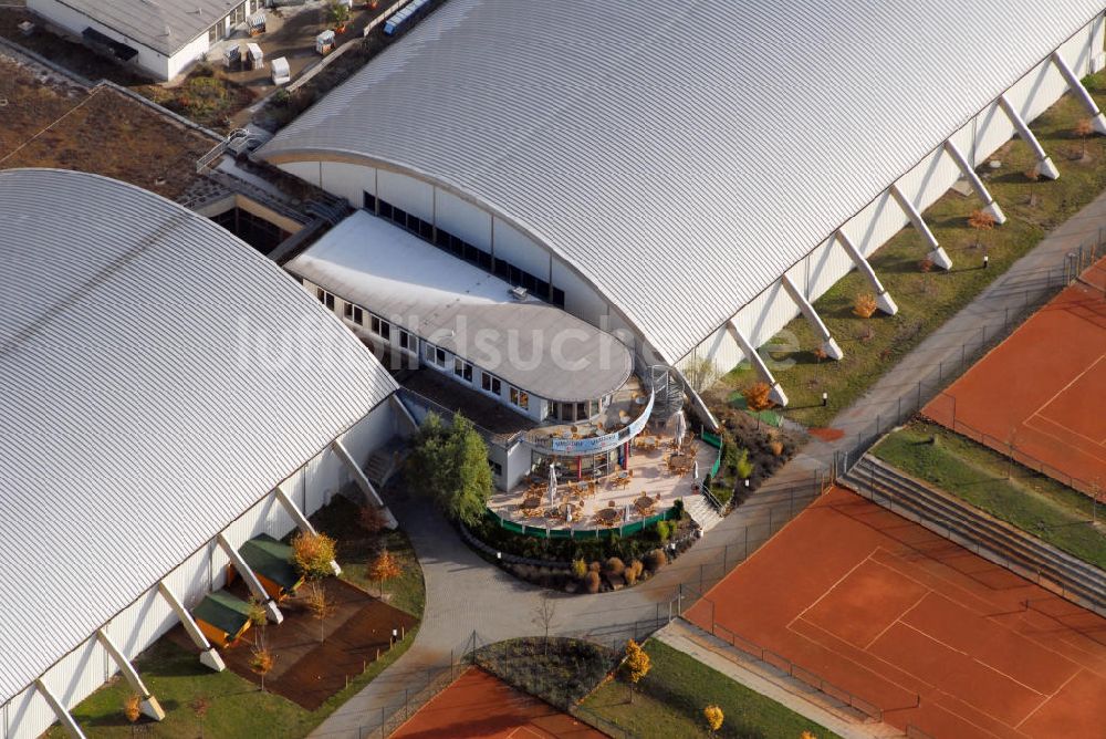 Magdeburg von oben - Sportpark Life im Herrenkrug in Magdeburg