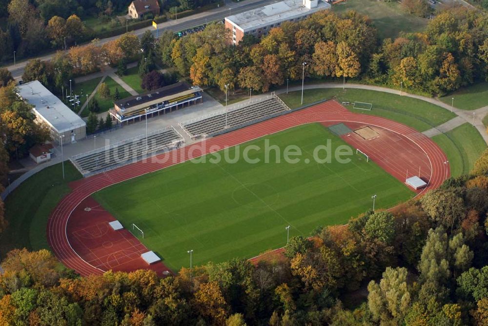 Luftaufnahme Greifswald - Sportplatz