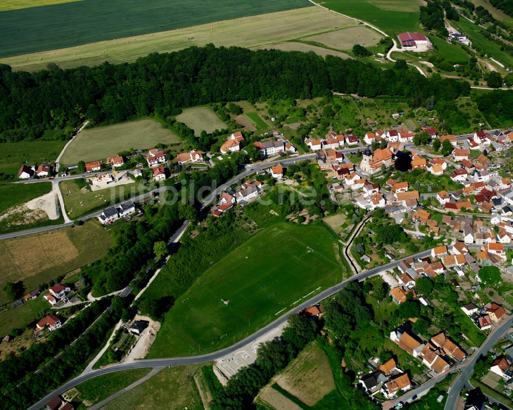 Luftbild Geisleden - Sportplatz- Fussballplatz in Geisleden im Bundesland Thüringen, Deutschland