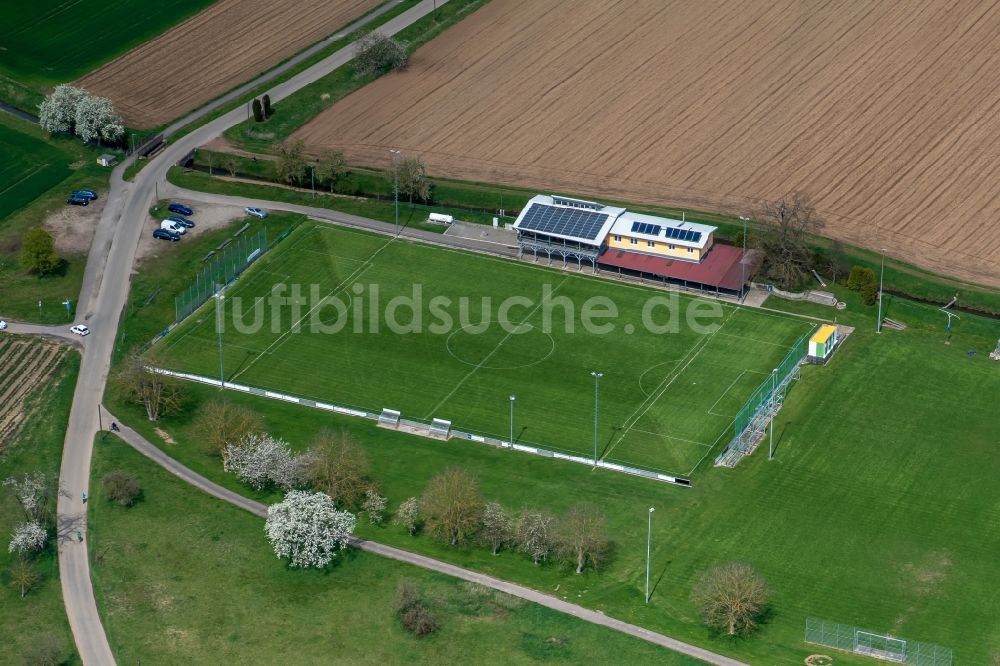 Luftaufnahme Kappel-Grafenhausen - Sportplatz- Fussballplatz Grafenhausen in Kappel-Grafenhausen im Bundesland Baden-Württemberg, Deutschland