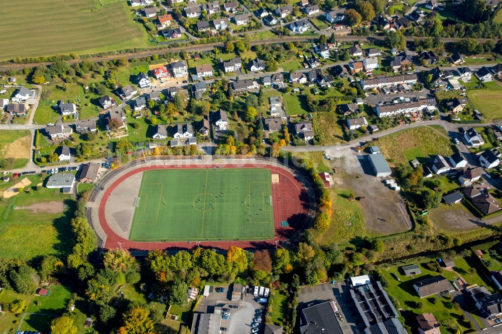 Luftbild Kreuztal - Sportplatz- Fussballplatz der Sportfreunde Eichen-Krombach e.V. in Kreuztal im Bundesland Nordrhein-Westfalen