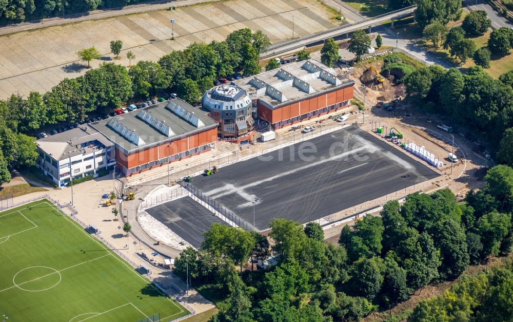 Dortmund von oben - Sportplatz- Fussballplatz des TSC Eintracht Dortmund in Dortmund im Bundesland Nordrhein-Westfalen, Deutschland