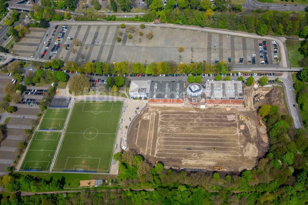 Luftaufnahme Dortmund - Sportplatz- Fussballplatz TSC Eintracht Dortmund an der Victor-Toyka-Straße in Dortmund im Bundesland Nordrhein-Westfalen