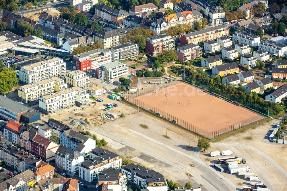 Essen von oben - Sportplatz- Fussballplatz in der Veronikastraße in Rüttenscheid in Essen im Bundesland Nordrhein-Westfalen