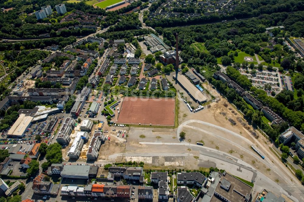 Luftaufnahme Essen - Sportplatz- Fussballplatz des VfL Sportfreunde 07 Essen e.V. in Essen im Bundesland Nordrhein-Westfalen