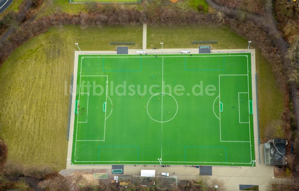 Luftbild Herne - Sportplatz- Fussballplatz des SV Wanne 11 e.V. im Ortsteil Wanne-Eickel in Herne im Bundesland Nordrhein-Westfalen