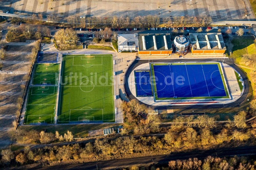 Luftaufnahme Dortmund - Sportplatz- Fussballplätze des TSC Eintracht Dortmund in Dortmund im Bundesland Nordrhein-Westfalen, Deutschland