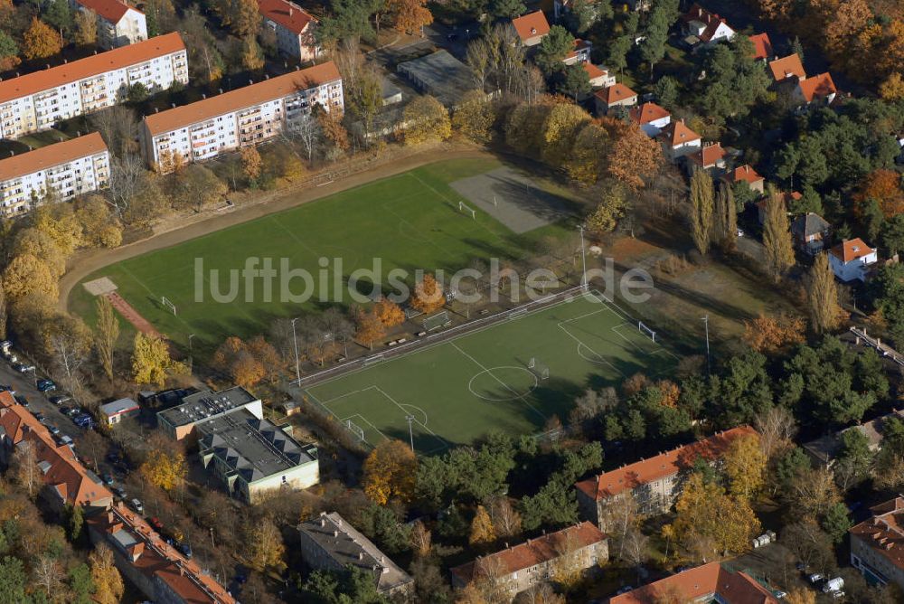 Luftbild Potsdam - Sportplatz Sandscholle in Potsdam