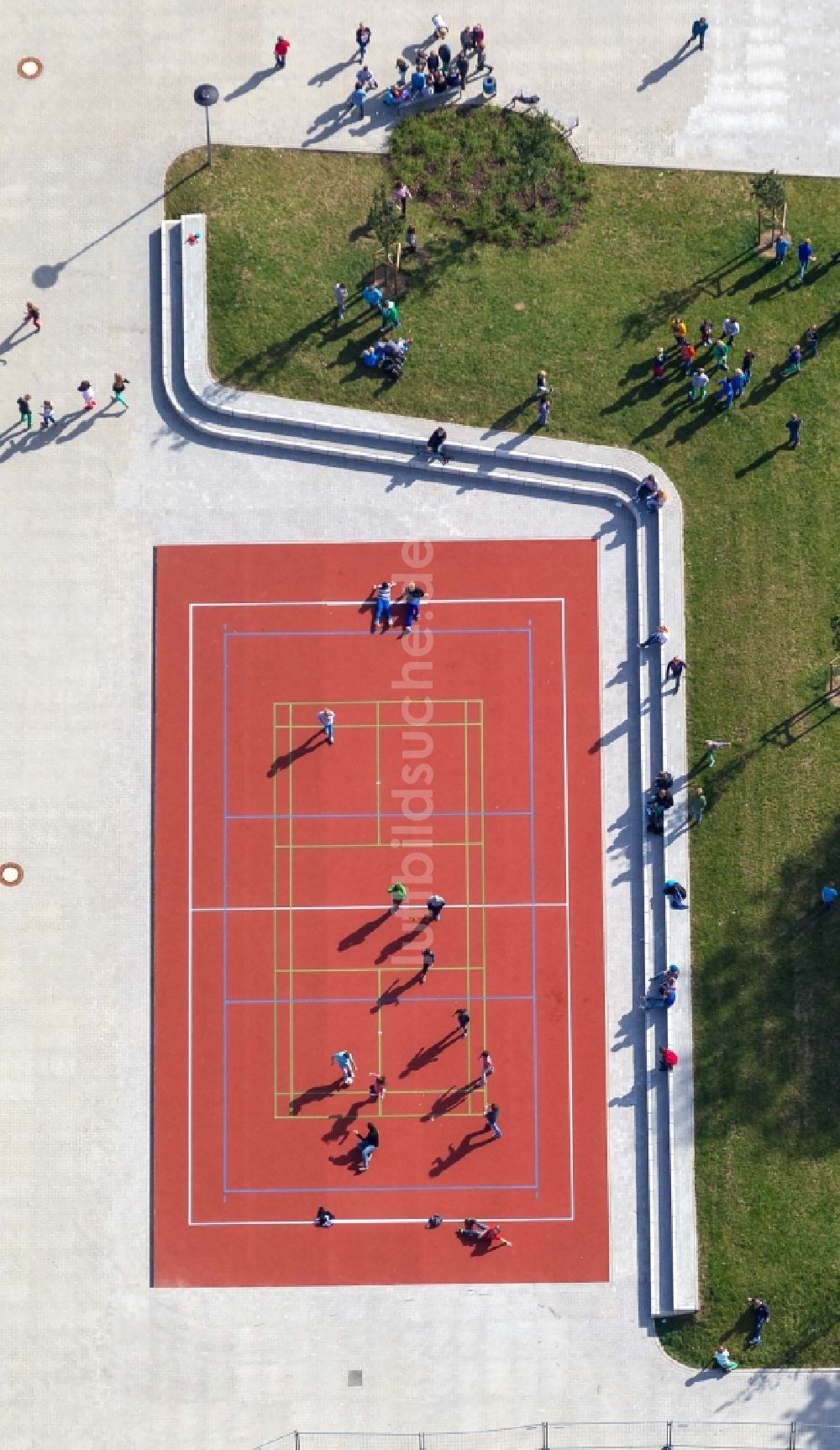 Werne von oben - Sportplatz in Werne im Ruhrgebiet in Nordrhein-Westfalen