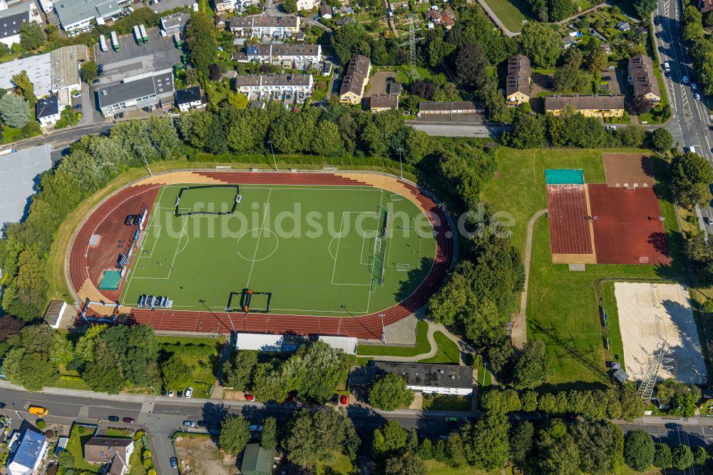 Schwelm aus der Vogelperspektive: Sportplatzanlagen in Schwelm im Bundesland Nordrhein-Westfalen - NRW, Deutschland