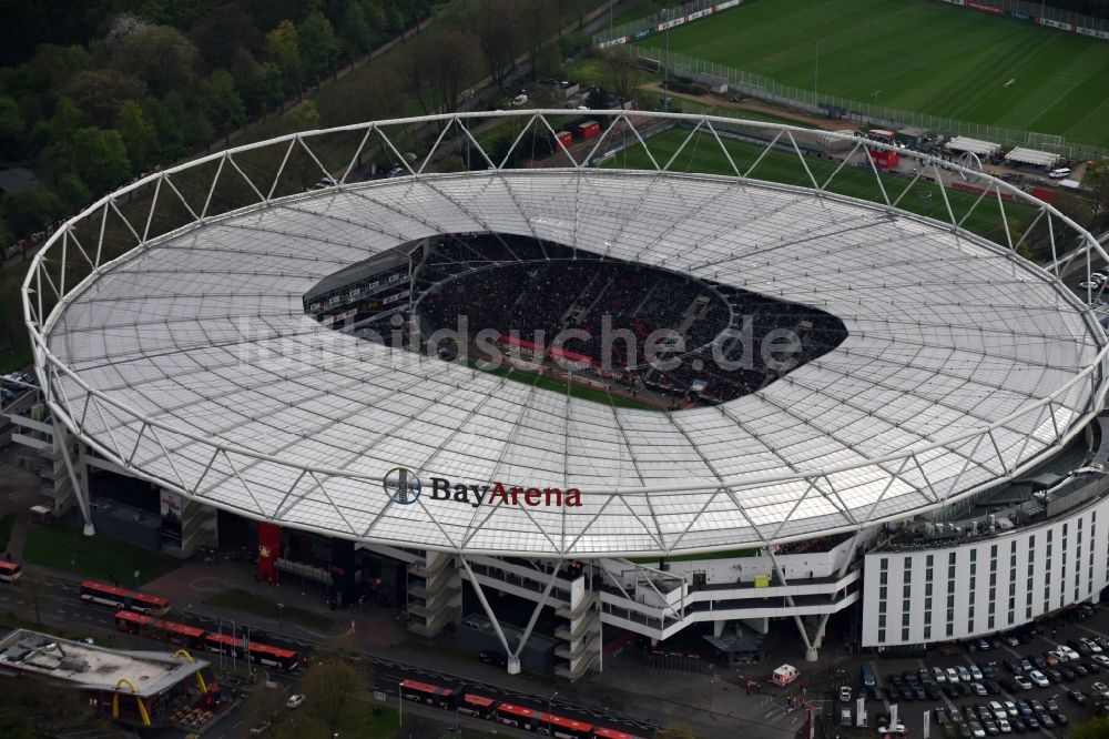 Luftbild Leverkusen Sportstätten Gelände Der Arena Des Stadion In Leverkusen Im Bundesland 